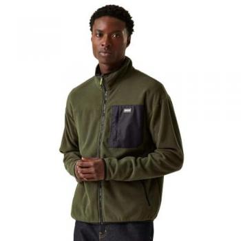 Regatta Men's Frankie Full Zip Fleece Jacket - Lightweight, Dark Khaki, Size L