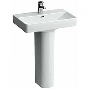Lavabo Laufen Pro S 60 x 38 cm, blanco, sin orificio para grifería, sin desagüe visible