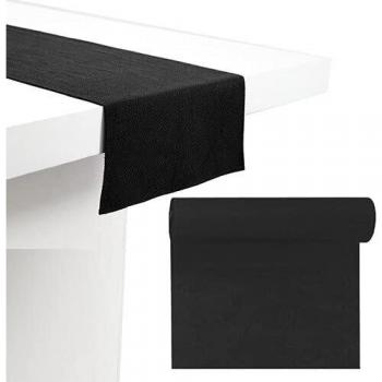 B BALSAT Rollo Camino de Mesa celulosa Negro con precorte 30 cm - 48 Metros