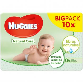 Huggies Natural Care - Pack de Toallitas Húmedas para Bebé, 560 Unidades