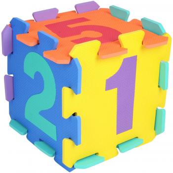 Tapete Puzzle Infantil 10 Piezas con Números y Múltiples Colores