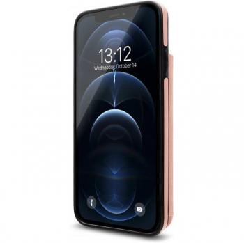 Funda para iPhone 12 Pro Max de piel color dorado rosa