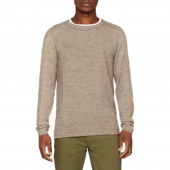 SELECTED HOMME Slhbakes Crew Neck B Noos, suéter para Hombre, Beige