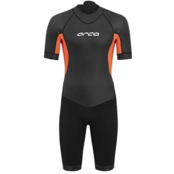 Traje neopreno Orca Vitalis Shorty Open Water manga corta negro naranja - 8