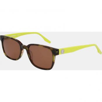 Converse CV558S Rectangular Acetate Sunglasses - All Star Brown/Citron Tortoise Green 3/CAT3