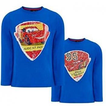 Disney Cars Camiseta Mangas largas para Chicos Azul 104