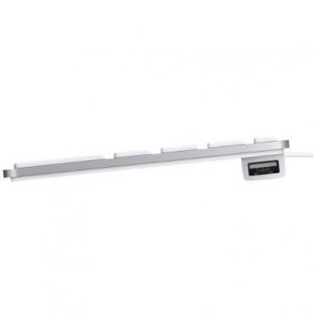 Apple MB110Z/B - Teclado (USB, Oficina, QWERTY, Inglés, Estándar, Derecho)