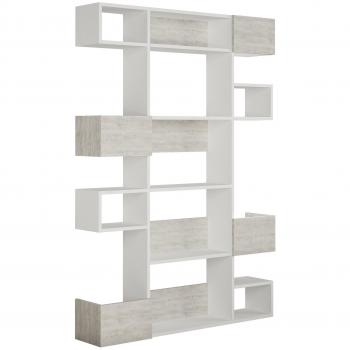 Estantería Menzzo Niho 9 estantes L120 cm blanca