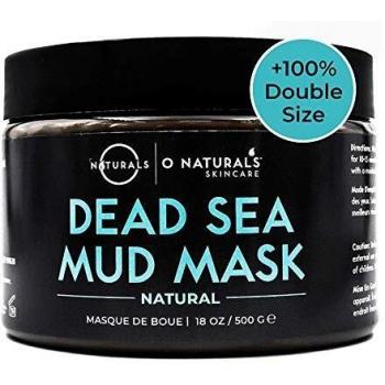 Mascarilla de Barro del Mar Muerto Orgánico para Cara y Cuerpo. Trata el acné. Limpiador Profundo de Poros , Aspira y Elimina Puntos Negros para pieles grasas. Exfoliante para Mujeres Hombres 500 gr