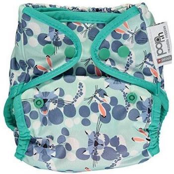 Close Parent Pop-in individual corchetes pañal V2 bambú, Snow Leopard, unisex, Azul