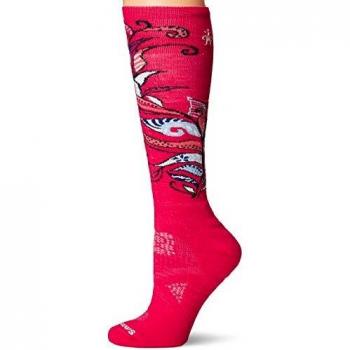 SmartWool PHD Calcetines de esquí MD Ptrn, Mujer, Color Potion Pink, tamaño L
