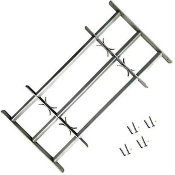 Adjustable Security Grille for Windows with 3 Crossbars (1000-1500 mm)