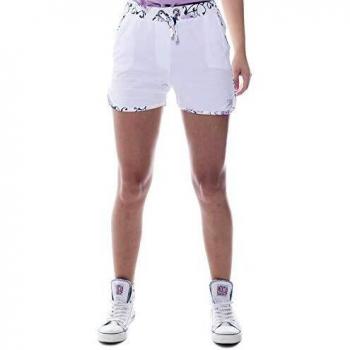 LEONE - Shorts de Mujer - Blanco ÓPTICO