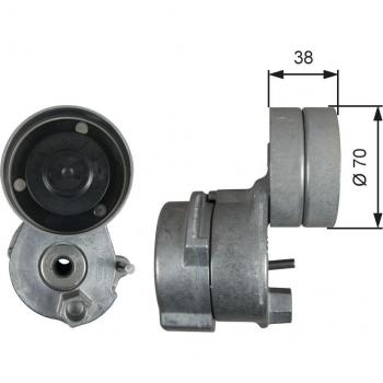 Tensor de correa poli V GATES T38680 - Tensor para correas trapezoidales con nervios