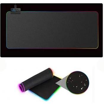 AIRENA Alfombrilla de ratón para Juegos RGB con 13 Modos de iluminación, 800 x 300 mm más Grande para Teclado/ratón/Ordenador/PC