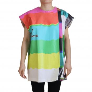 Dolce & Gabbana Multicolor TV Print Cotton T-shirt Blouse for Women - Size IT36 | XS