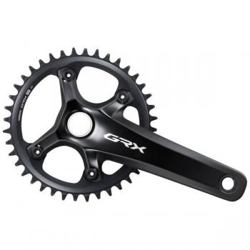 Juego de Bielas y Plato Shimano GRX FC-RX820 1x12 Velocidades 170 mm 42 Dientes Aluminio Negro