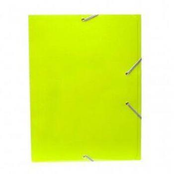 Carpeta Folio Verde con Gomas y Solapas