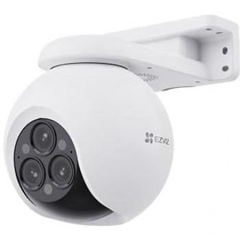Cámara de Vigilancia Exterior EZVIZ H80F Multi 12MP, Triple Lente 2K+, Visión Nocturna a Color, Detección Humana, Audio Bidireccional, Zoom 12x, Res