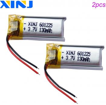 2-Pack 3.7V 130mAh Lipo Rechargeable Battery for Bluetooth Headphones and Speakers
