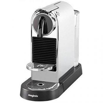 Nespresso Magimix CitiZ FDS-120361 - Cafetera monodosis, 19 bares de presión, 1260 W, control automático del volumen de la taza, color plateado