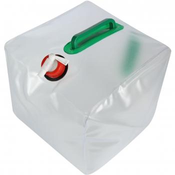 Regatta 20 Litre Foldable Water Carrier Ideal For Carrying and Storing Water Removable Leak Proof Tap Easy Refilling Folds Flat Easy Storage Transport For Outdoors Camping Travel Colour White