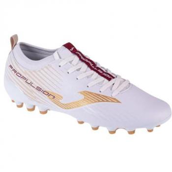 Botas de Fútbol Joma Propulsion Cup AG, características: diseño para césped artificial, color blanco, talla 42 EU