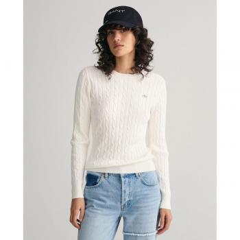 GANT Jersey Mujer - STRETCH COTTON CABLE C-NECK