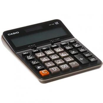 CASIO DX-12B-BK - Calculadora de sobremesa - 12 Dígitos - Solar y Pilas