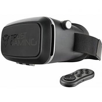 Trust Gaming GXT 720 - Gafas de realidad virtual 3D para smartphone con gamepad bluetooth, negro