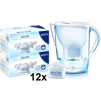Brita Marella Cool - Jarra + 12 filtros, color blanco