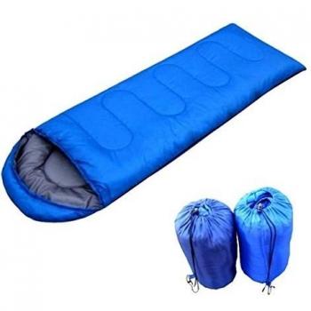 Trek Camping senderismo momia saco de dormir para primavera verano otoño, azul