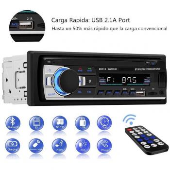 Autoradio Bluetooth, CENXINY 1 DIN MP3 Receptor Estéreo de Coche con Bluetooth 4.2, FM Receptor de Medios Micrófono Incorporado Puerto USB y Ranura para Tarjetas SD