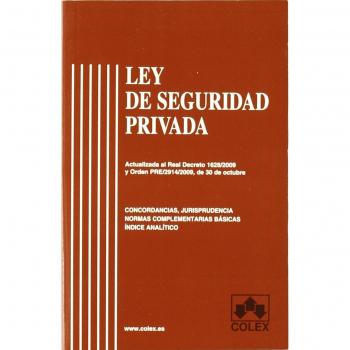 Ley de seguridad privada 1ª ed