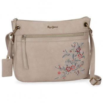Pepe Jeans 7325663 Lala Bolso Bandolera, 28 cm, 3.36 litros, Beige
