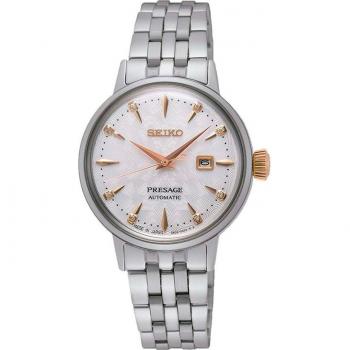 Reloj Seiko Presage SRE009J1 Automático de Acero con Correa Plateada