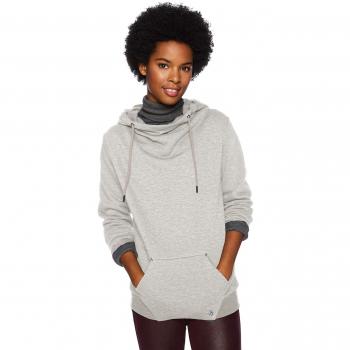 Volcom Sudadera con Capucha Walk On by High Neck, Mujer, B3131810, Gris, Small