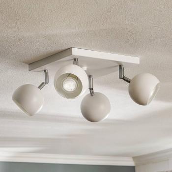 Aplique de techo OCULARE 4 focos GU10 Blanco