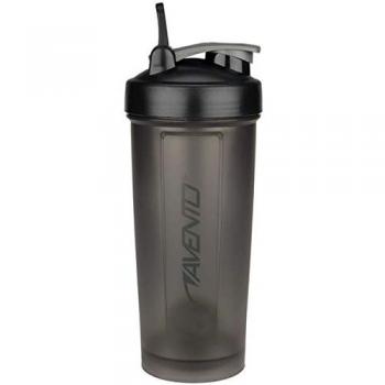 Botella shaker Avento 1L gris con bola mezcladora