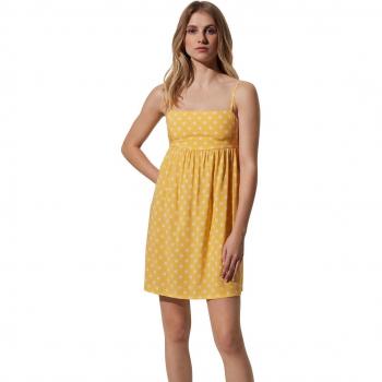 Vestido corto estampado floral con tirantes regulables