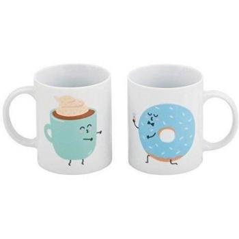 Mr.Wonderful - Set de 2 tazas Y fueron felices y desayunaron siempre juntos