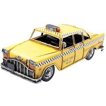 Taxi Metálico Vintage de Nueva York 28x12 cm - Decoración Interior