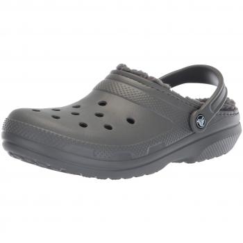 Crocs Classic Lined Clog - Men Shoes - Slate Grey/Smoke - Size: M8/W9 (UK 9)