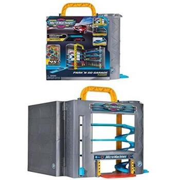 Bandai MicroMachines Park N Go-Garage Portátil y Un Vehículo Exclusivo Incluido Univers de Almacenamiento y Juego Machines-JW0041, JW0041