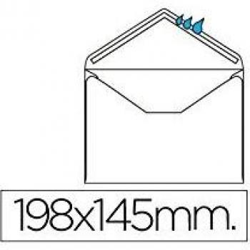 Sobre liderpapel n.10 blanco oficio prolongado 145x198mm engomado solapa de 250 unidades