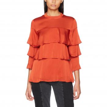 VILA CLOTHES Viterresa 3/4 Sleeve Top/Gv, Camisa Manga Larga para Mujer, Rojo