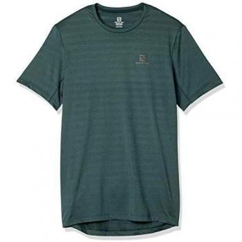 SALOMON XA tee Camiseta, Hombre, Balsam Green/Heather, XL
