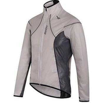Santini 365 SP33275ICE2 - Santini Ice 2 Packable Spray Jacket Transparent/Black 2XLarge
