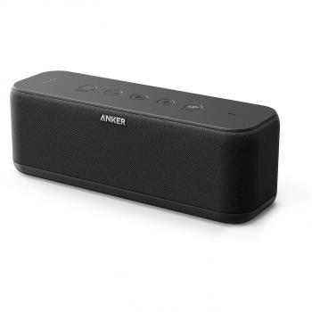 Anker SoundCore Boost Altavoz Bluetooth portátil 20W con tecnología BassUp, autonomía de 12h, IPX5, rango de conexión de 20 metros, con sonido y bajos superiores para iPhone, Samsung y otros