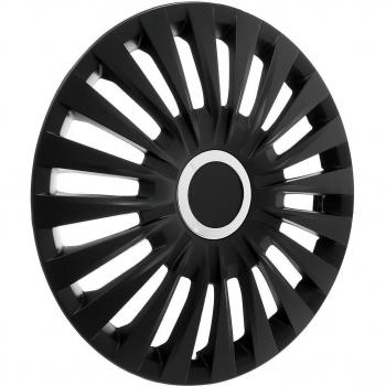 KJ-22-B (14) - Negro - Tapacubos universales - Kit incluye 4 unidades